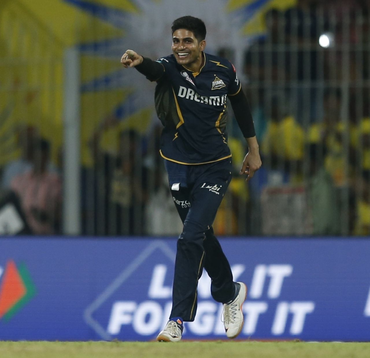 Shubman Gill is a happy captain as Rashid Khan fells Shivam Dube, Chennai Super Kings vs Gujarat Titans, IPL 2024, Chennai, March 26, 2024