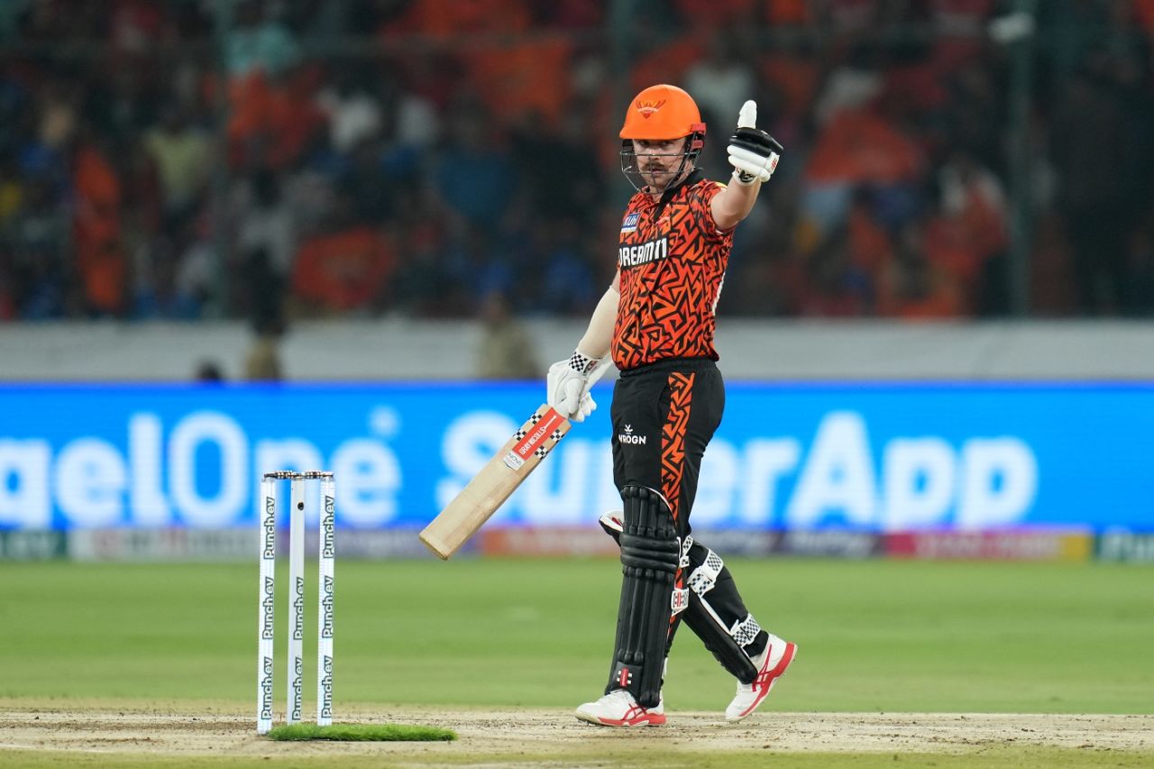 Travis Head smashed an 18-ball half-century for Sunrisers Hyderabad, Sunrisers Hyderabad vs Mumbai Indians, IPL 2024, Hyderabad, March 27, 2024