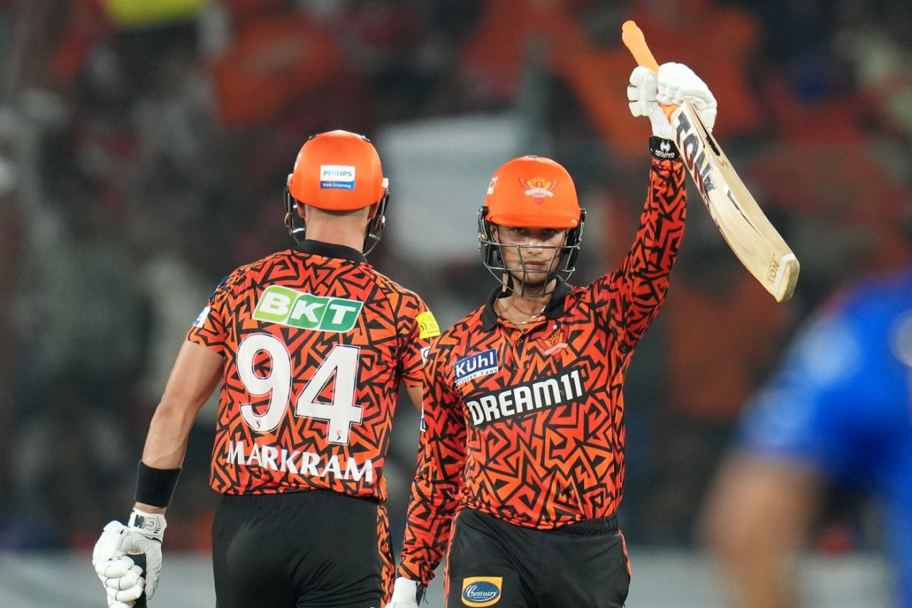 Abhishek Sharma smashed Travis Head's fastest fifty record by getting to the mark in only 16 balls, Sunrisers Hyderabad vs Mumbai Indians, IPL 2024, Hyderabad, March 27, 2024
