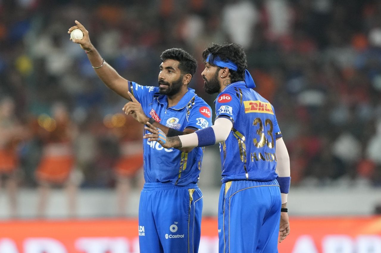It was as late as the 13th over that Jasprit Bumrah bowled his second over of the night, Sunrisers Hyderabad vs Mumbai Indians, IPL 2024, Hyderabad, March 27, 2024