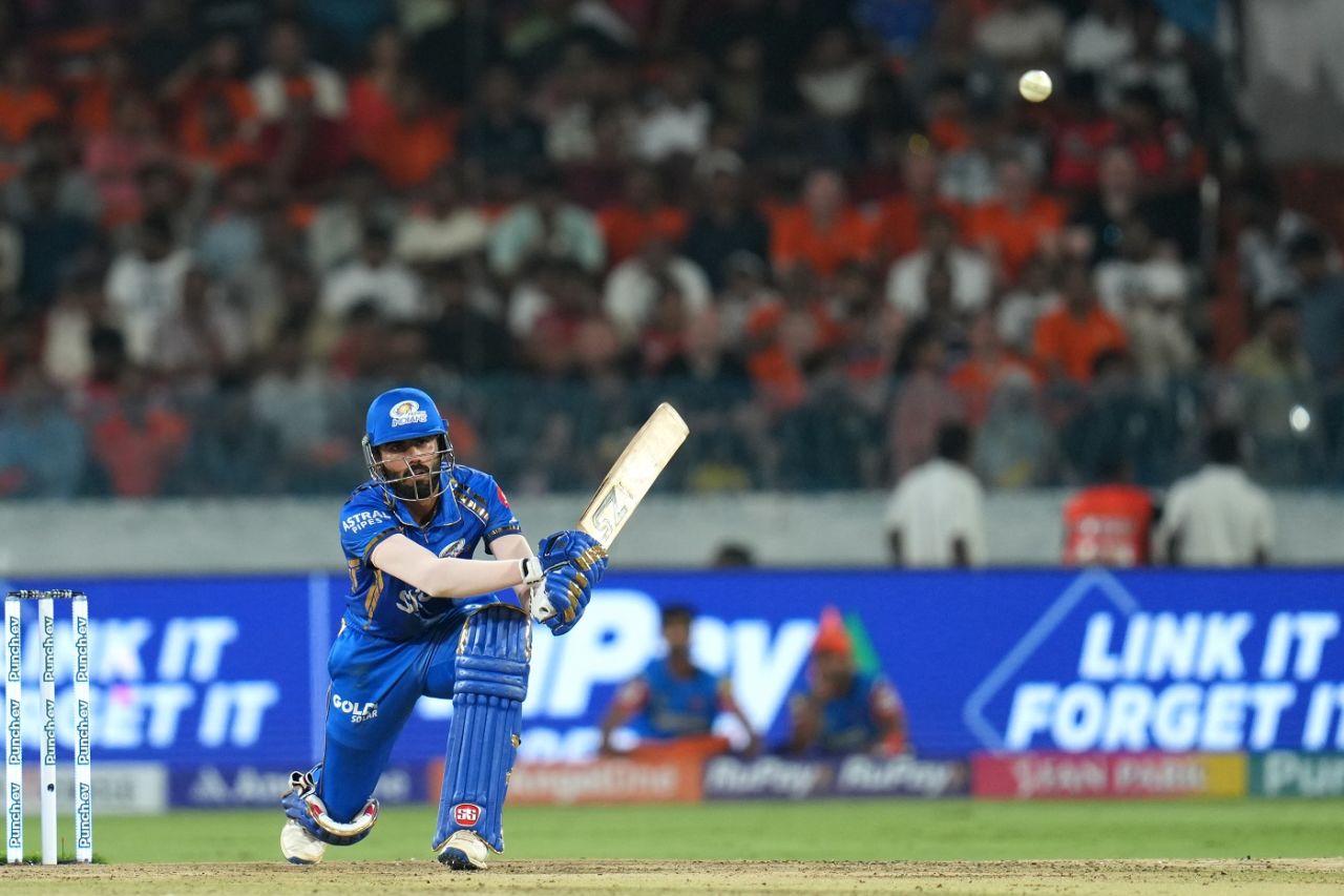 Naman Dhir played a cameo of 30 from 14 balls, Sunrisers Hyderabad vs Mumbai Indians, IPL 2024, Hyderabad, March 27, 2024