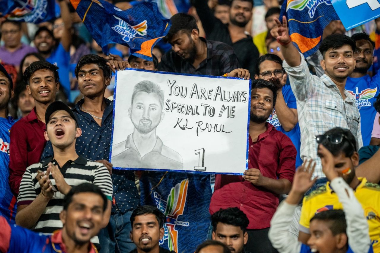 KL Rahul fans in Lucknow, Lucknow Super Giants vs Punjab Kings, IPL 2024, Lucknow, March 30, 2024