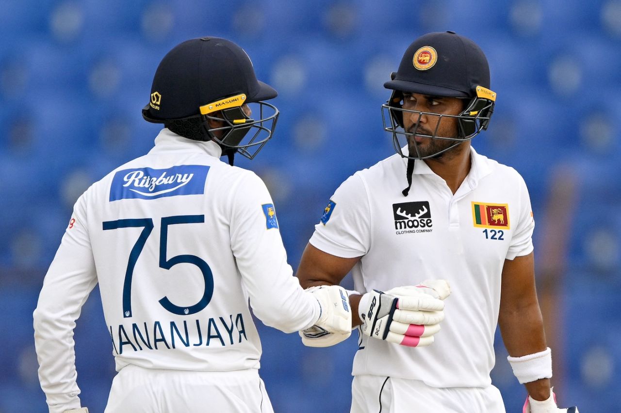 Dinesh Chandimal scored 59, with five fours and two sixes, Bangladesh vs Sri Lanka, 2nd Test, Chattogram, 2nd day, March 31, 2024