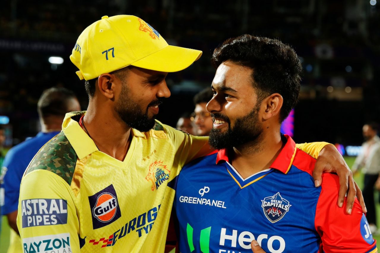 Ruturaj Gaikwad and Rishabh Pant catch up at the toss, Delhi Capitals vs Chennai Super Kings, IPL 2024, Visakhapatnam, March 31, 2023