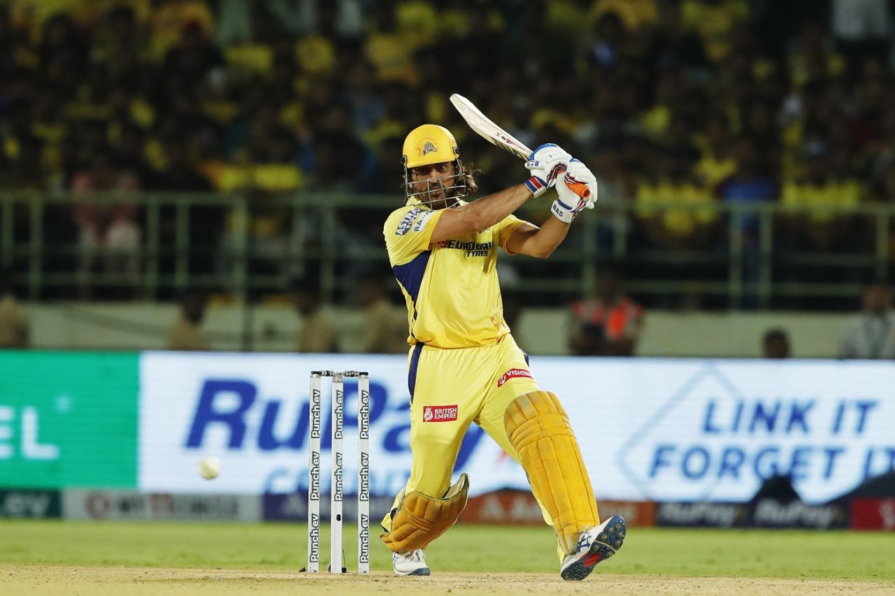 MS Dhoni smoked an unbeaten 37 off 16 in his first innings of the season, Delhi Capitals vs Chennai Super Kings, IPL 2024, Visakhapatnam, March 31, 2024