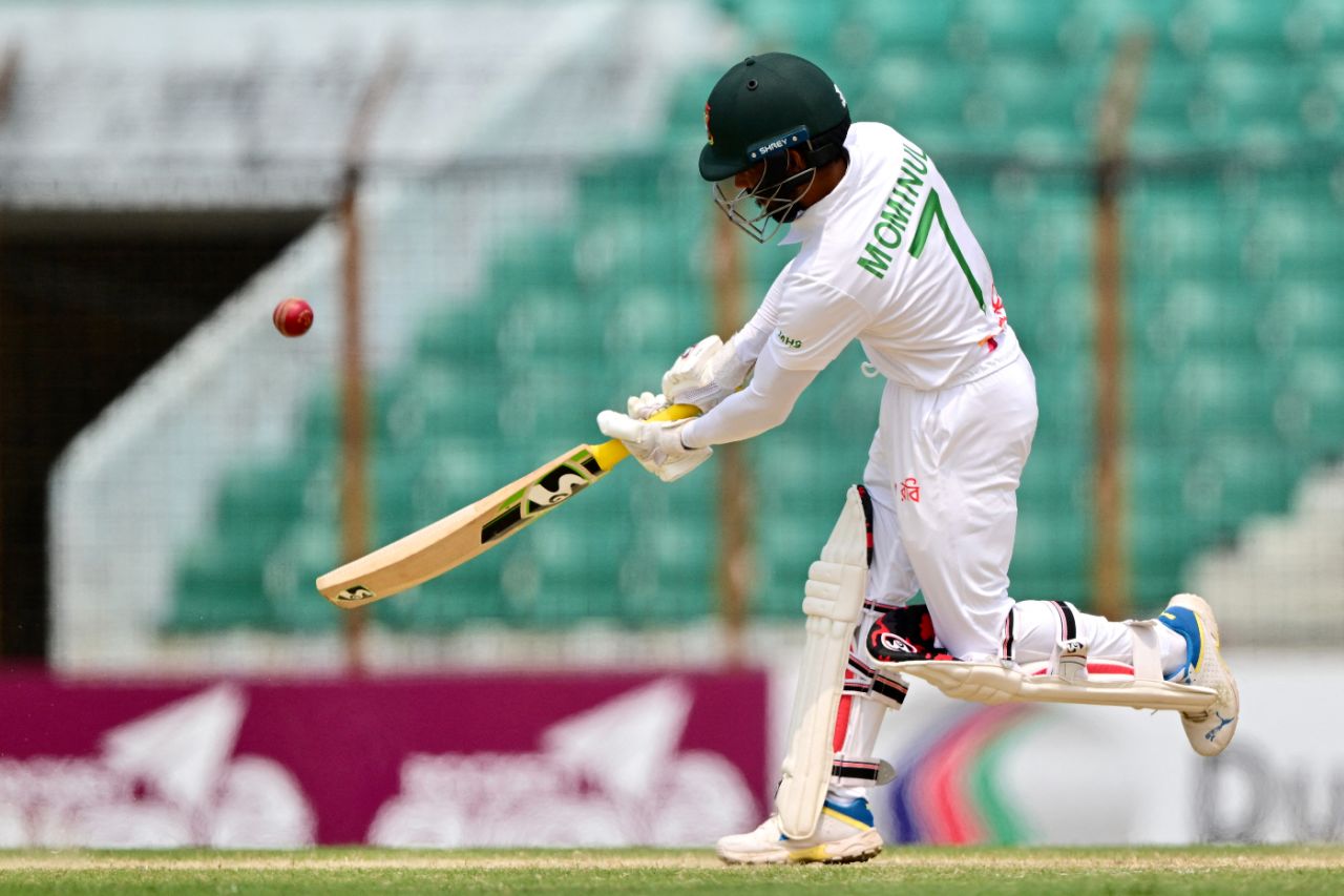 Mominul Haque counter-punched for Bangladesh with a 55-ball fifty Bangladesh vs Sri Lanka, 2nd Test, Chattogram, 4th day, April 2, 2024