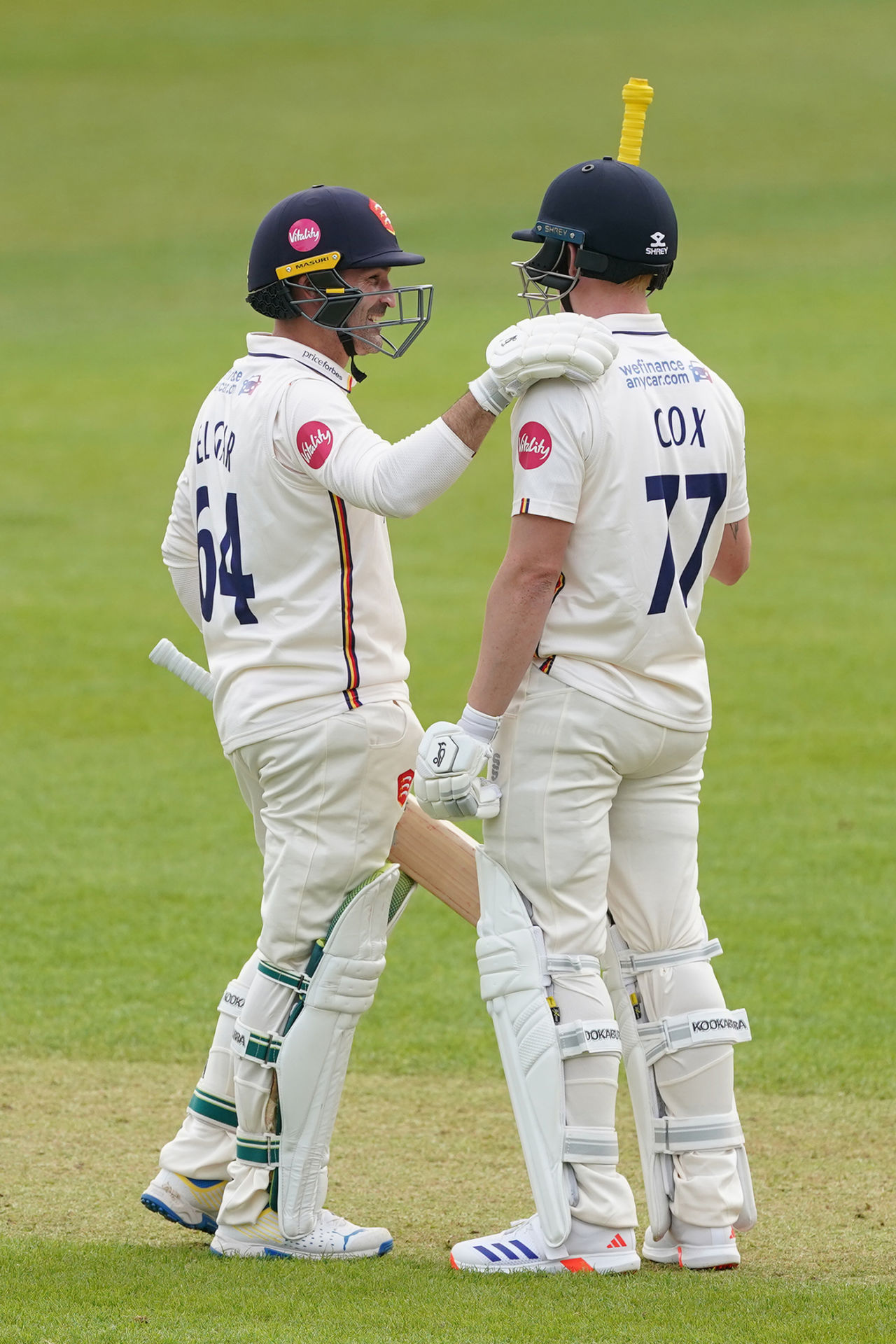 Dean Elgar and Jordan Cox put on a century stand, Nottinghamshire vs Essex, County Championship, Division One, Trent Bridge, April 5, 2024