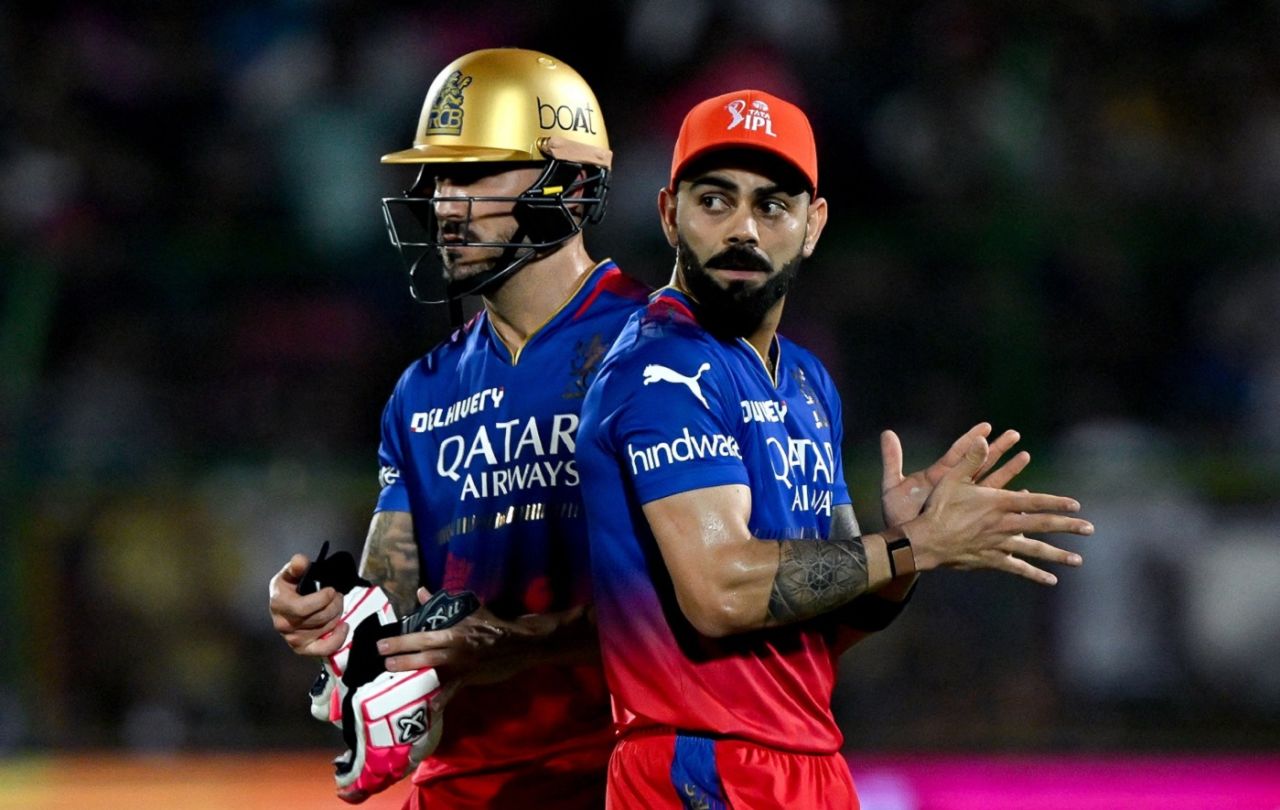 Faf du Plessis and Virat Kohli laid a steady platform for RCB, Rajasthan Royals vs Royal Challengers Bengaluru, IPL 2024, Jaipur, April 6, 2024