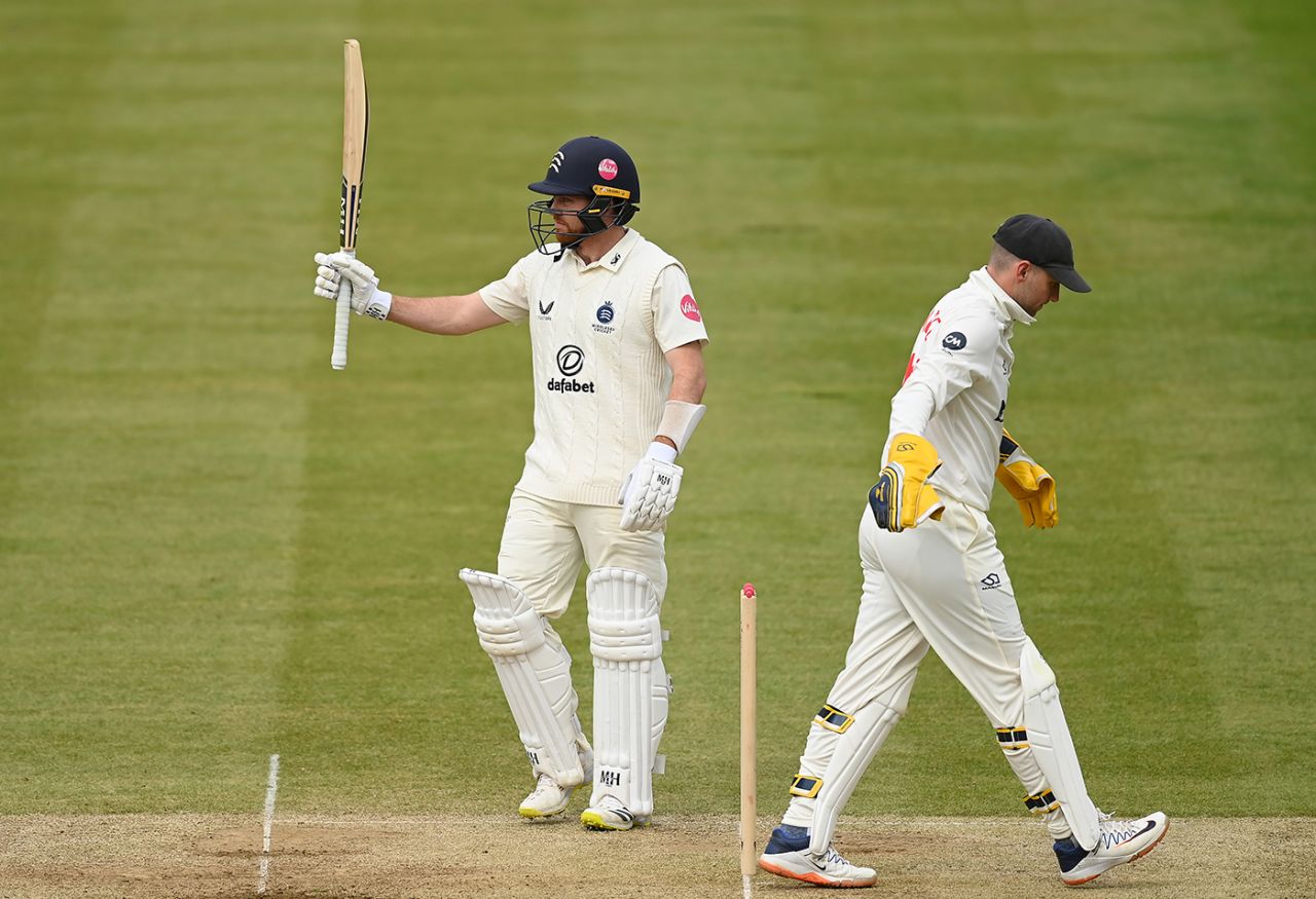 Ryan Higgins made his first hundred at Lord's a daddy, Middlesex vs Glamorgan, County Championship, Division Two, Lord's, April 8, 2024