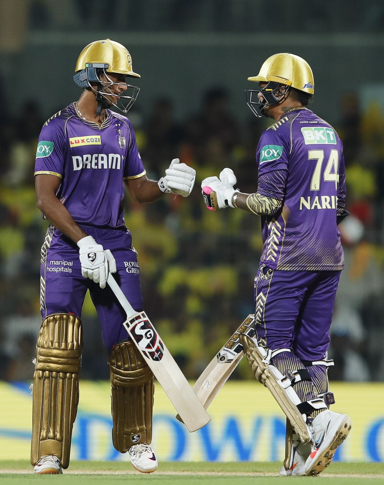 Angkrish Raghuvanshi and Sunil Narine got KKR 56 in the powerplay, Chennai Super Kings vs Kolkata Knight Riders, IPL 2024, Chennai, April 8, 2024