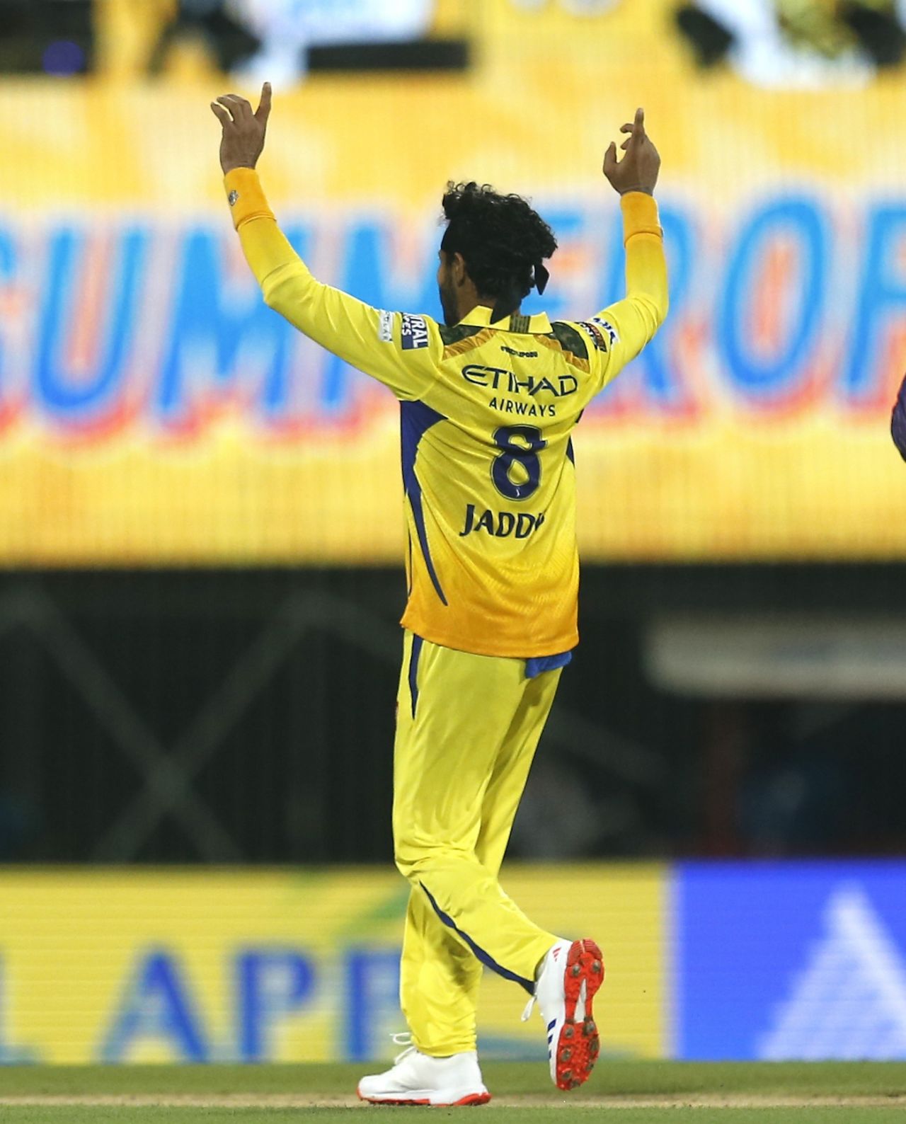 Ravindra Jadeja struck with his first ball, Chennai Super Kings vs Kolkata Knight Riders, IPL 2024, Chennai, April 8, 2024