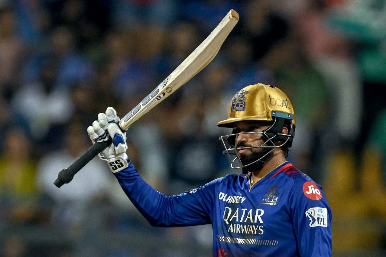 Rajat Patidar brought up his first half-century of the season, Mumbai Indians vs Royal Challengers Bangalore, IPL 2024, Mumbai, April 11, 2024