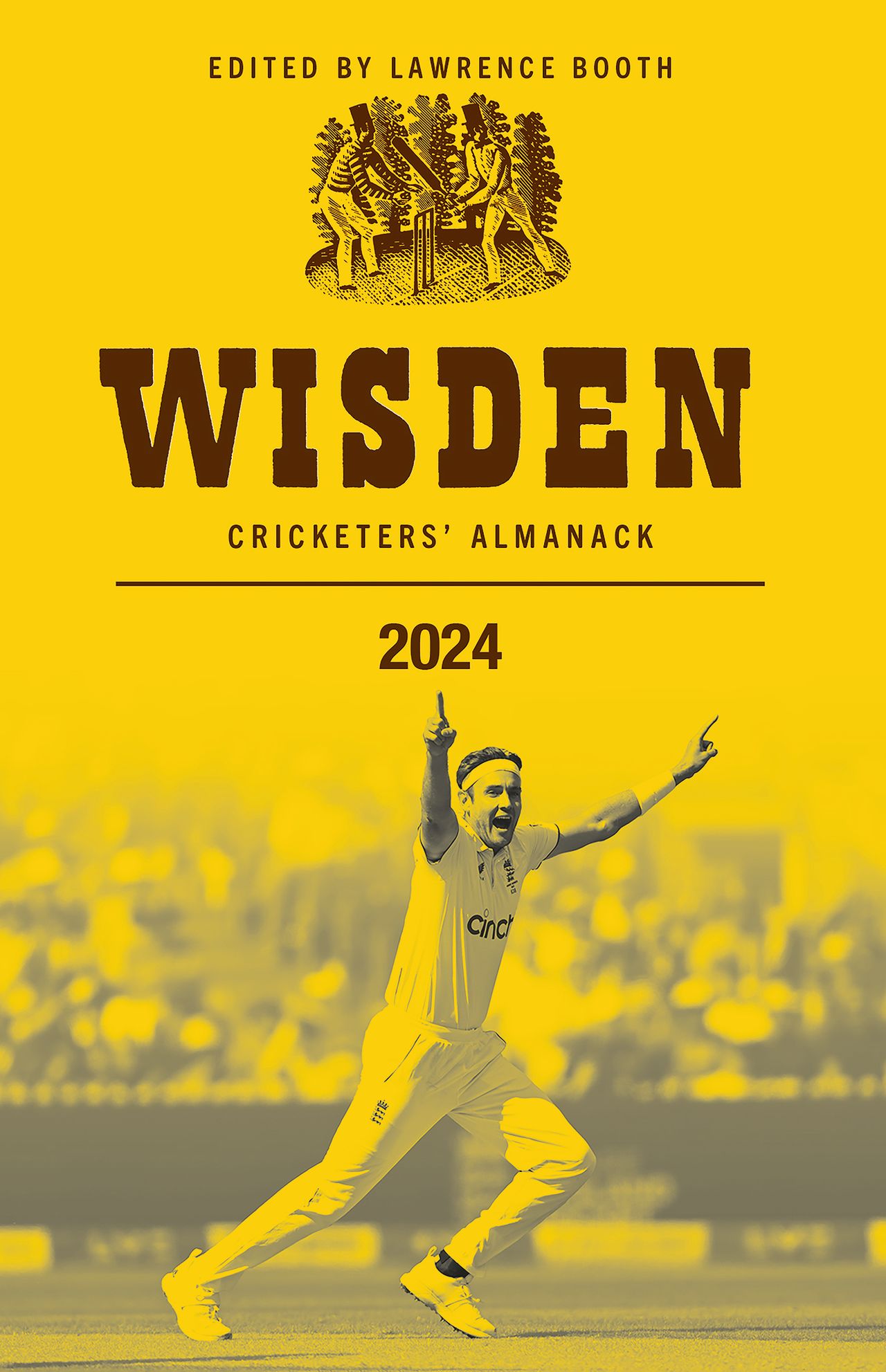 Stuart Broad graces the cover of the 2024 Wisden Cricketers' Almanack