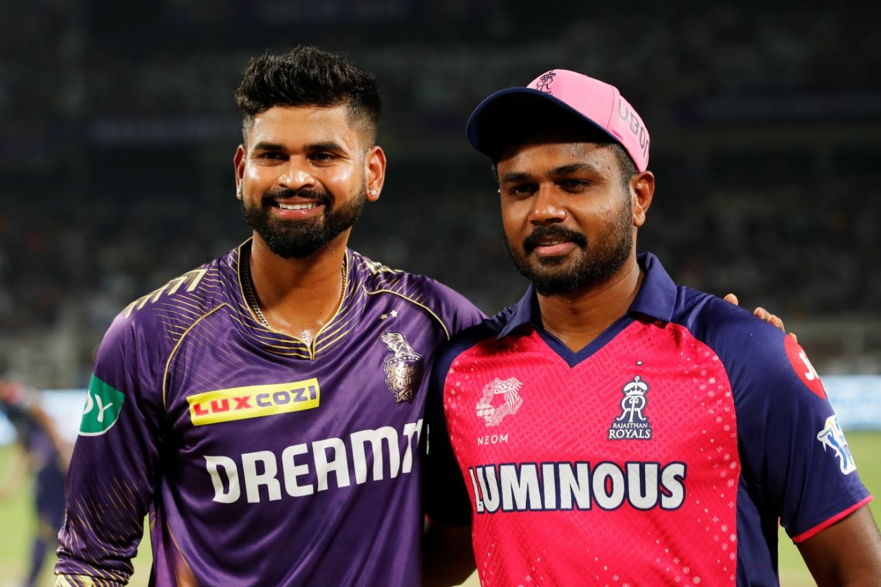 Sanju Samson won the toss against Shreyas Iyer and opted to bowl first, Kolkata Knight Riders vs Rajasthan Royals, IPL 2024, Kolkata, April 16, 2024