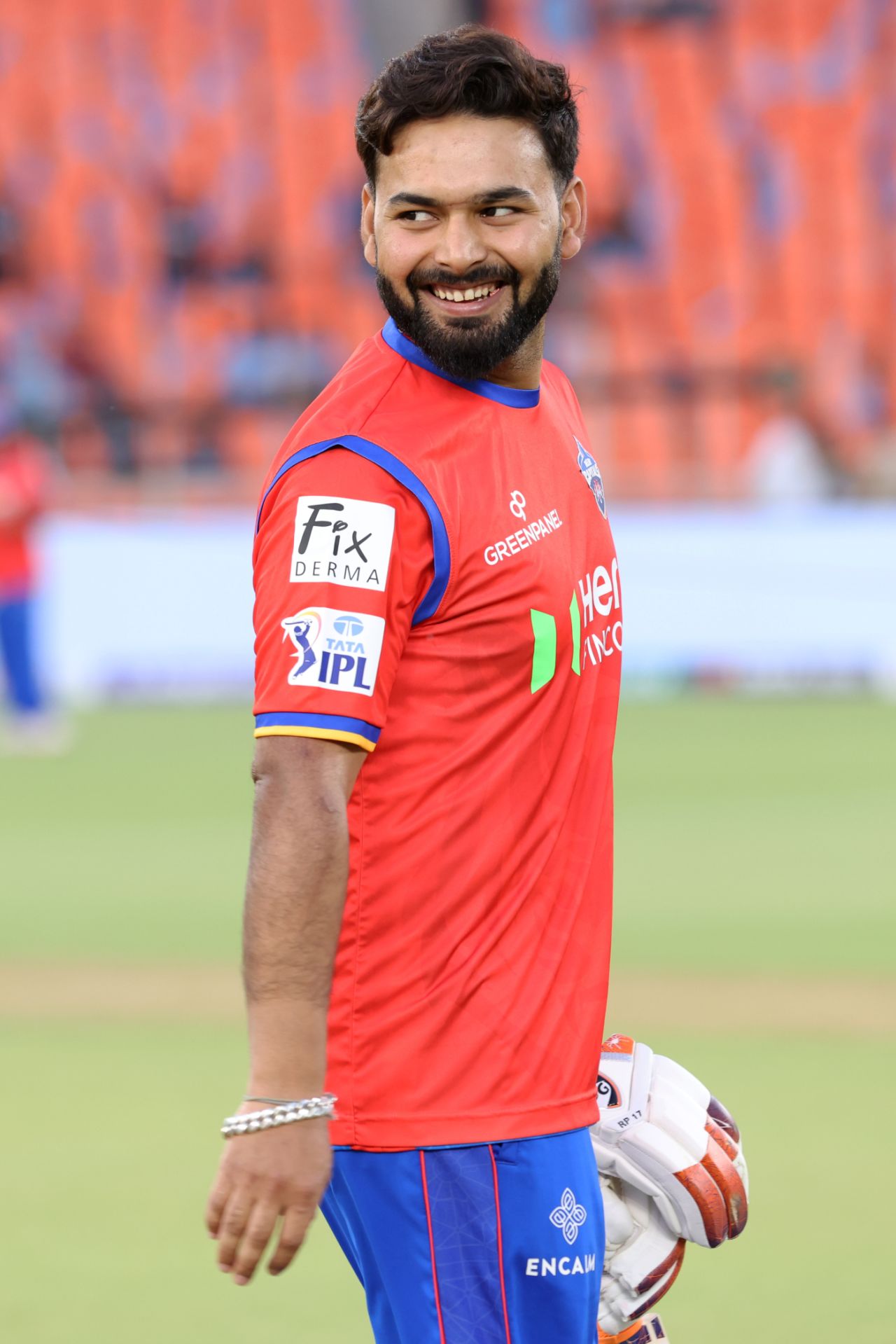 Rishabh Pant is all smiles ahead of the game against Gujarat Titans, Gujarat Titans vs Delhi Capitals, IPL 2024, Ahmedabad, April 17, 2024