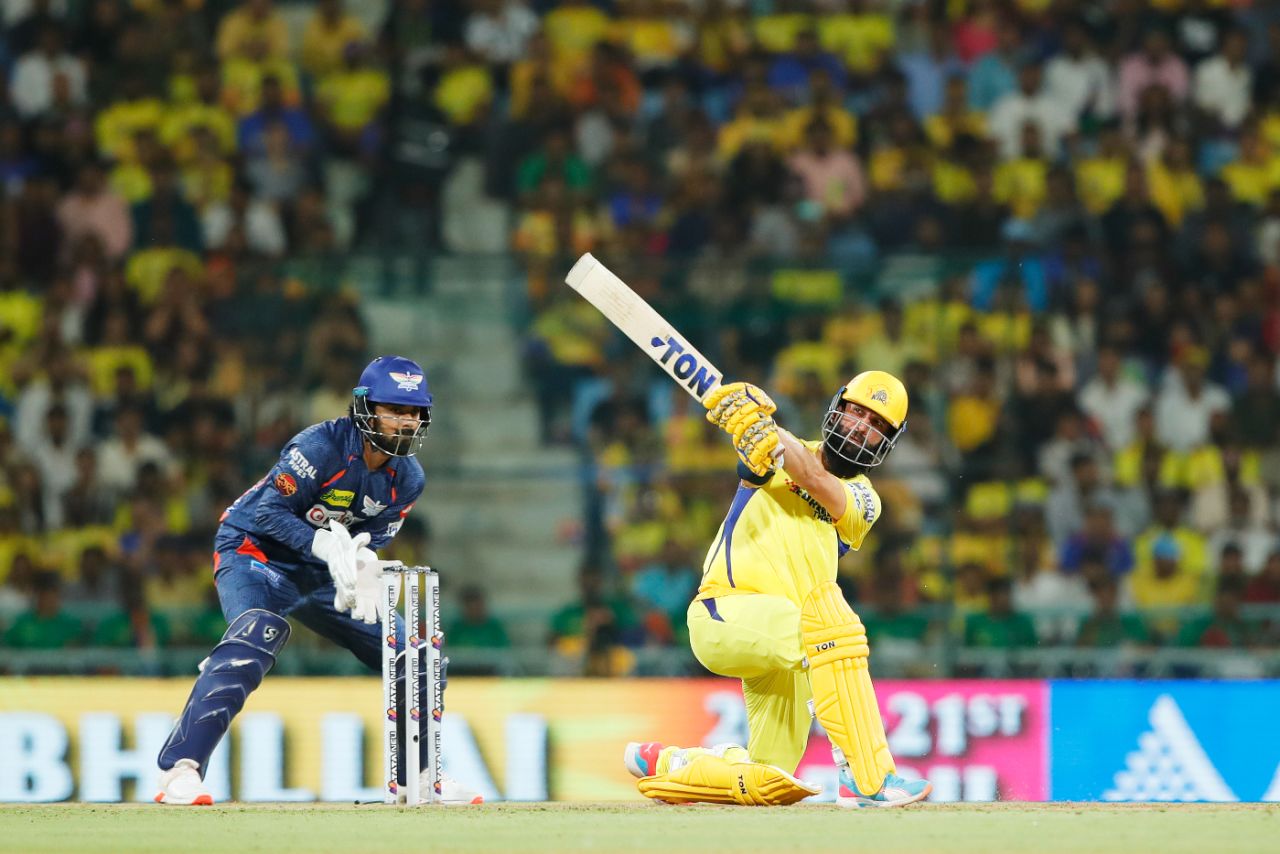 Moeen Ali hit three successive sixes in the 18th over, Lucknow Super Giants vs Chennai Super Kings, IPL 2024, Lucknow, April 19, 2024