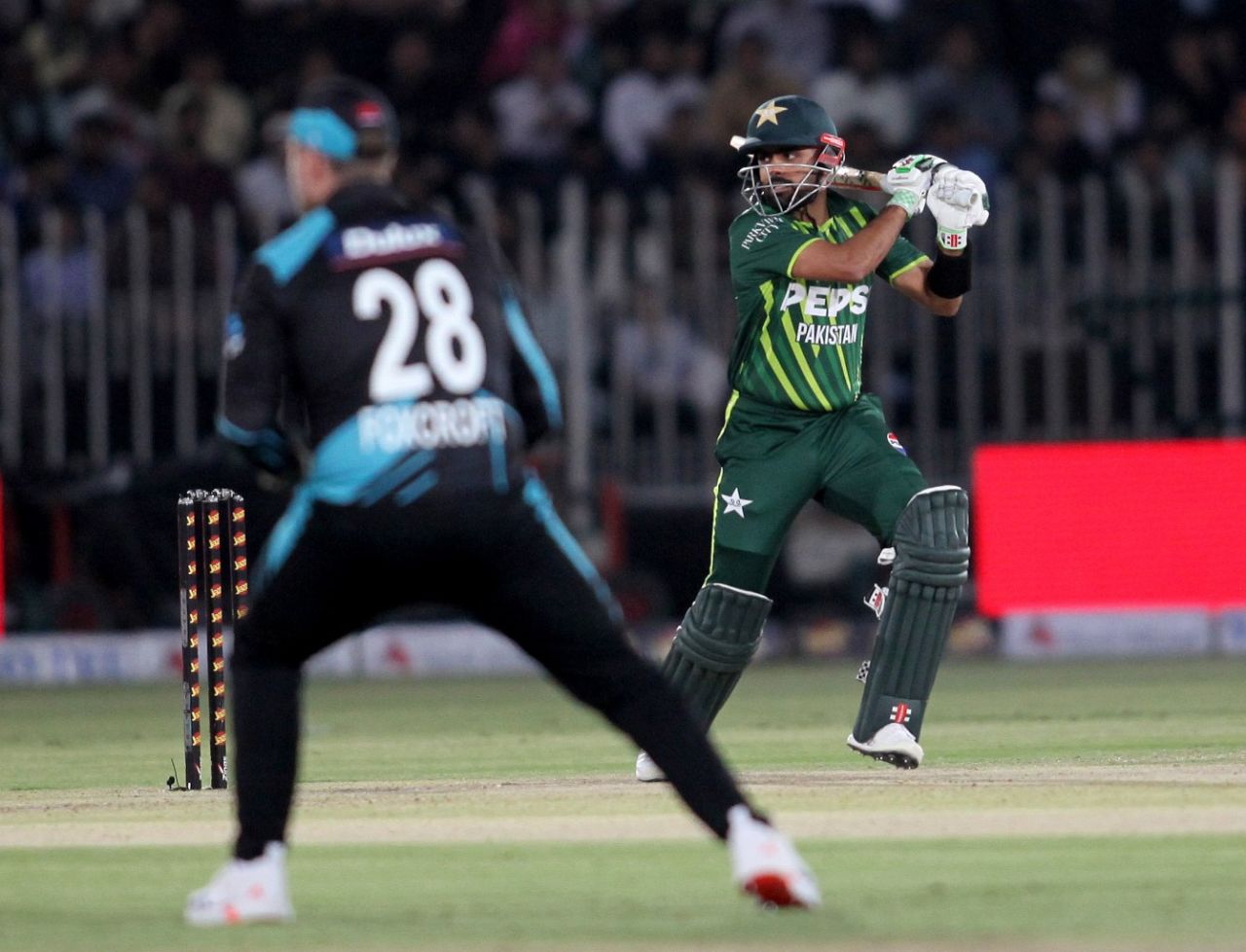 Babar Azam scored a 13-ball 14, Pakistan vs New Zealand, 2nd T20I, Rawalpindi, April 20, 2024