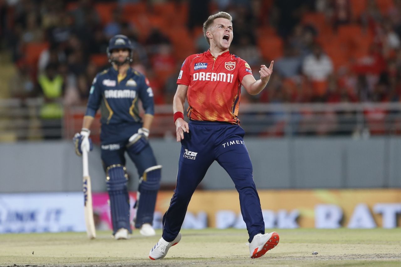 Sam Curran lifted his team's hopes with a late wicket, Punjab Kings vs Gujarat Titans, IPL 2024, Mullanpur, April 21, 2024