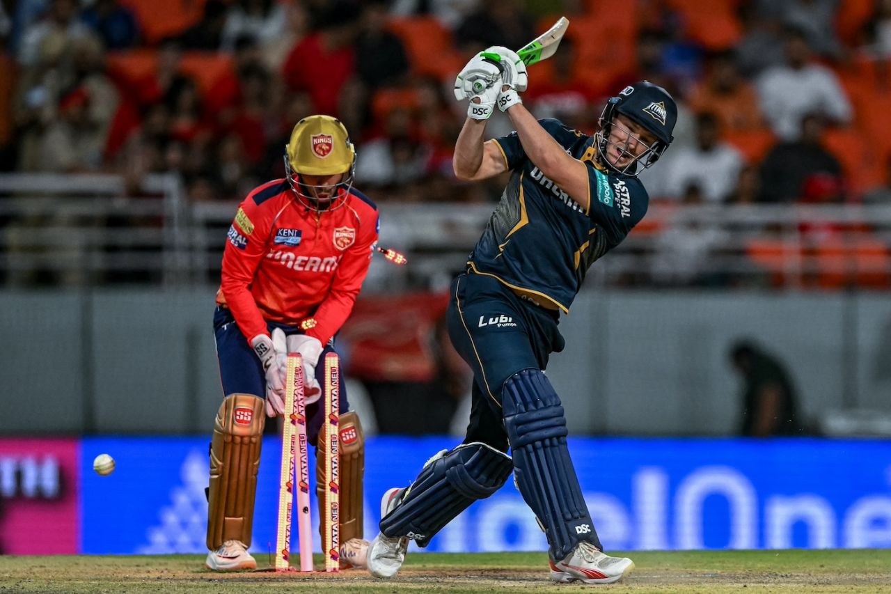 David Miller didn't stay at the crease for long, Punjab Kings vs Gujarat Titans, IPL 2024, Mullanpur, April 21, 2024