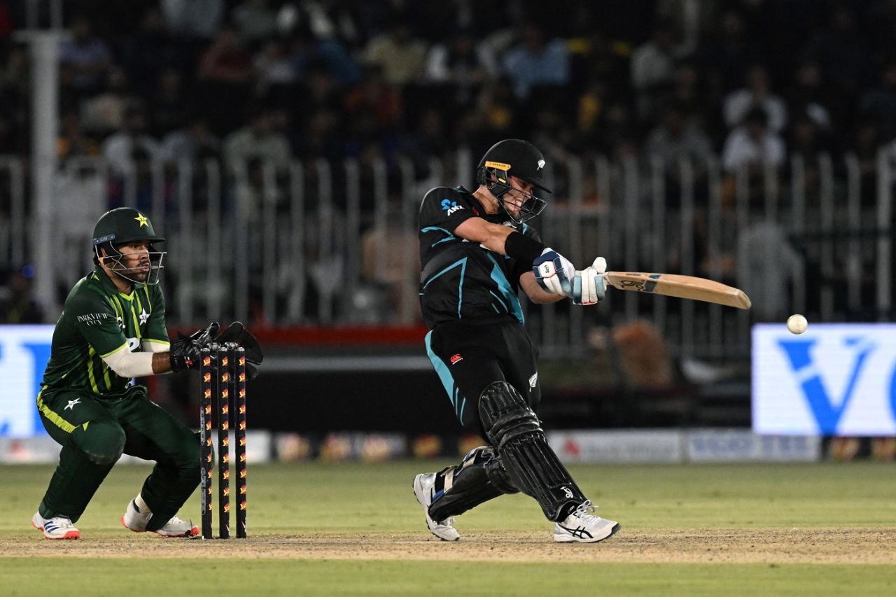 The Pakistan bowlers had no answers to a stunning Mark Chapman assault, Pakistan vs New Zealand, 3rd T20I, Rawalpindi, April 21, 2024