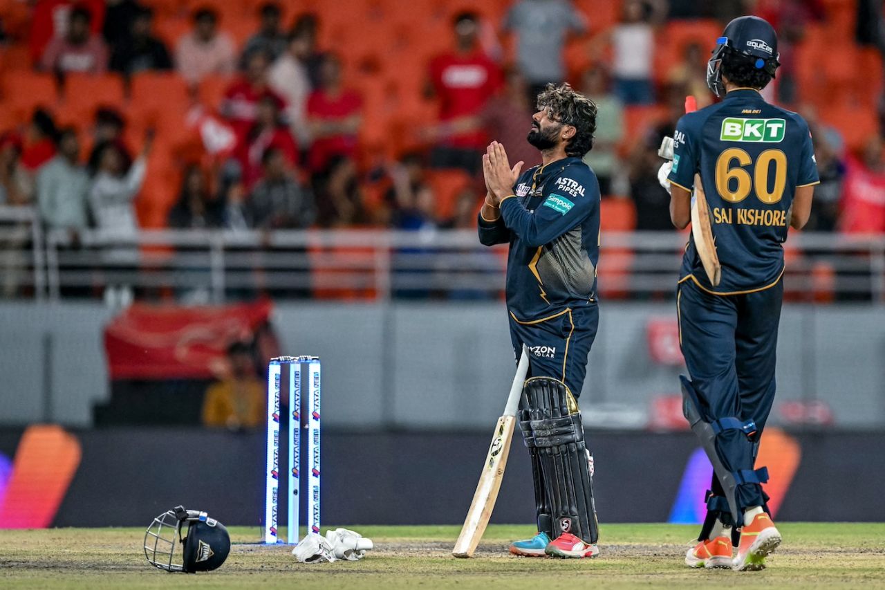 Rahul Tewatia and Sai Kishore were the two stars of the game, Punjab Kings vs Gujarat Titans, IPL 2024, Mullanpur, April 21, 2024