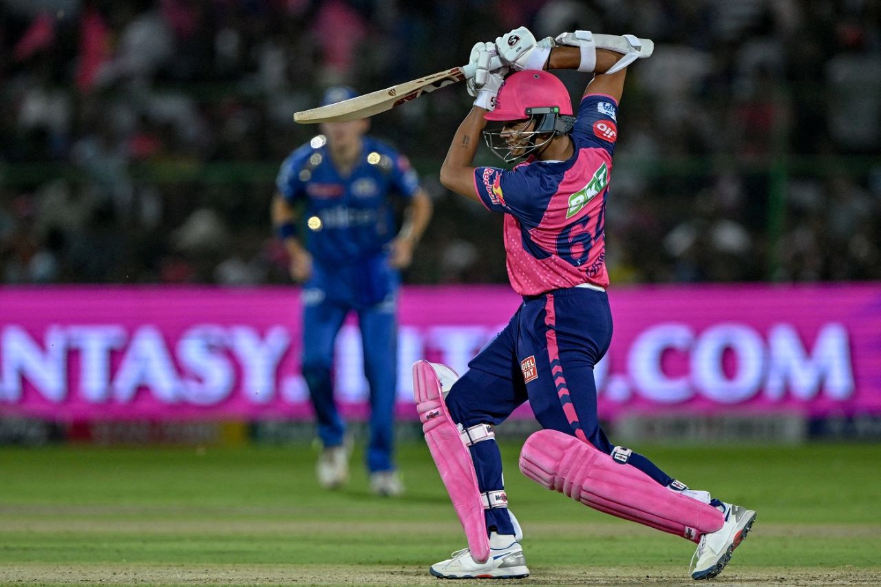 Yashasvi Jaiswal scored his first fifty in IPL 2024 against Mumbai Indians, Rajasthan Royals vs Mumbai Indians, IPL 2024, Jaipur, April 22, 2024