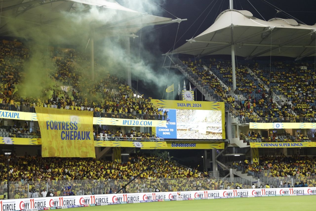 Chepauk was once again in a yellow, festive mood, Chennai Super Kings vs Lucknow Super Giants, IPL 2024, Chennai, April 23, 2024