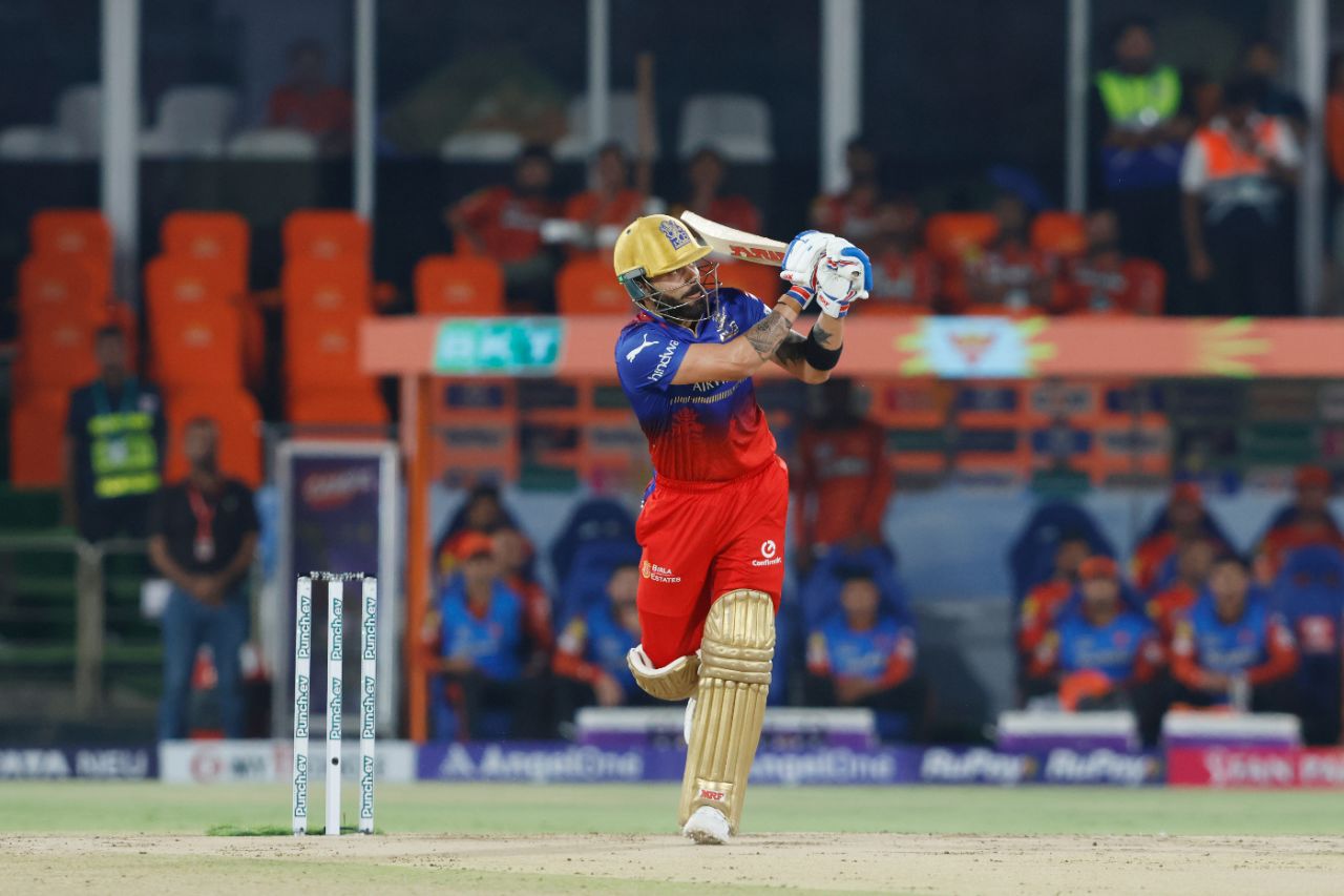 Virat Kohli began with a flurry of fours, Sunrisers Hyderabad vs Royal Challengers Bengaluru, IPL 2024, Hyderabad, April 25, 2024