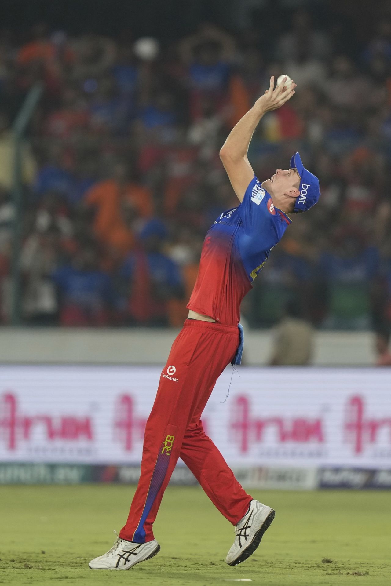 Cameron Green took a well-judged catch to dismiss Heinrich Klaasen, Sunrisers Hyderabad vs Royal Challengers Bengaluru, IPL 2024, Hyderabad, April 25, 2024