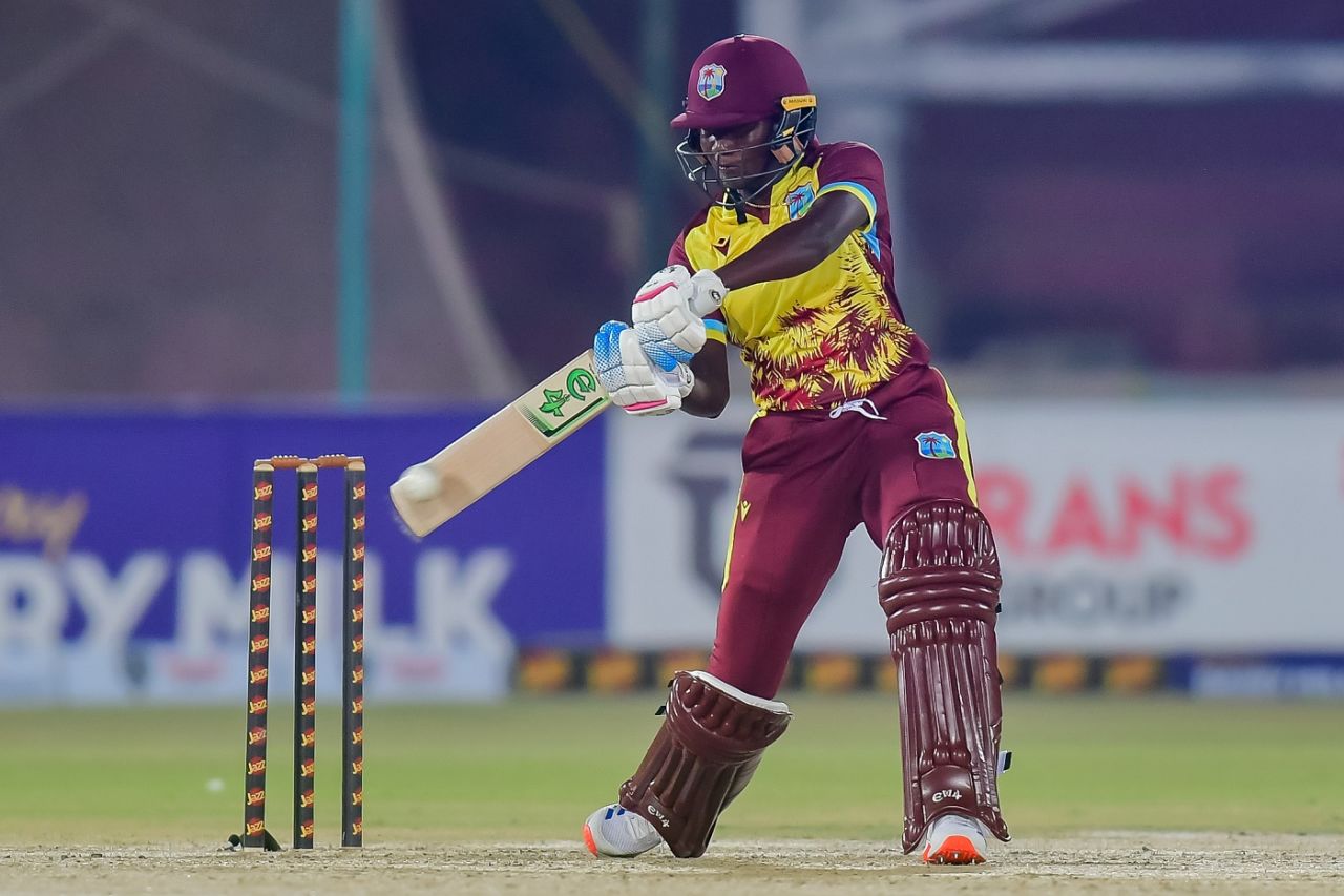 Stafanie Taylor started steady after West Indies lost two early wickets, Pakistan vs West Indies, 1st women's T20I, Karachi, April 26, 2024