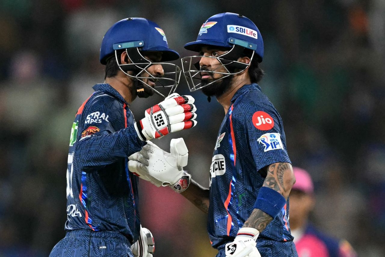 KL Rahul and Deepak Hooda helped LSG recover from 11 for 2 with a century stand, Lucknow Super Giants vs Rajasthan Royals, IPL 2024, Lucknow, April 27, 2024