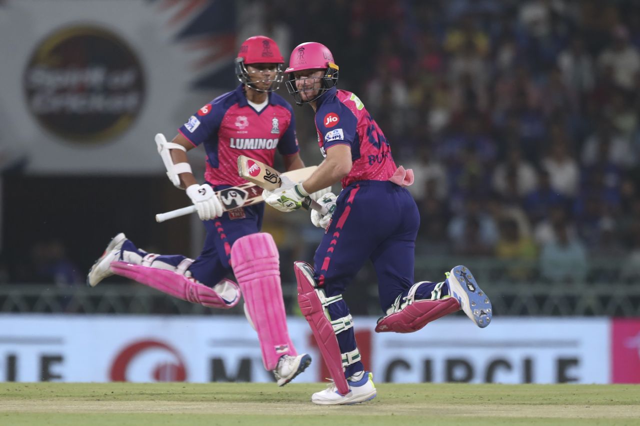Jos Buttler and Yashasvi Jaiswal put on 60 off 35 balls for the first wicket, Lucknow Super Giants vs Rajasthan Royals, IPL 2024, Lucknow, April 27, 2024