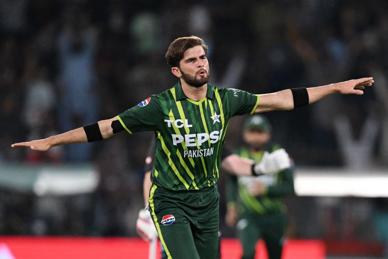 Shaheen Shah Afridi unsurprisingly struck in the first over, Pakistan vs New Zealand, fifth T20I, Lahore, April 27, 2024