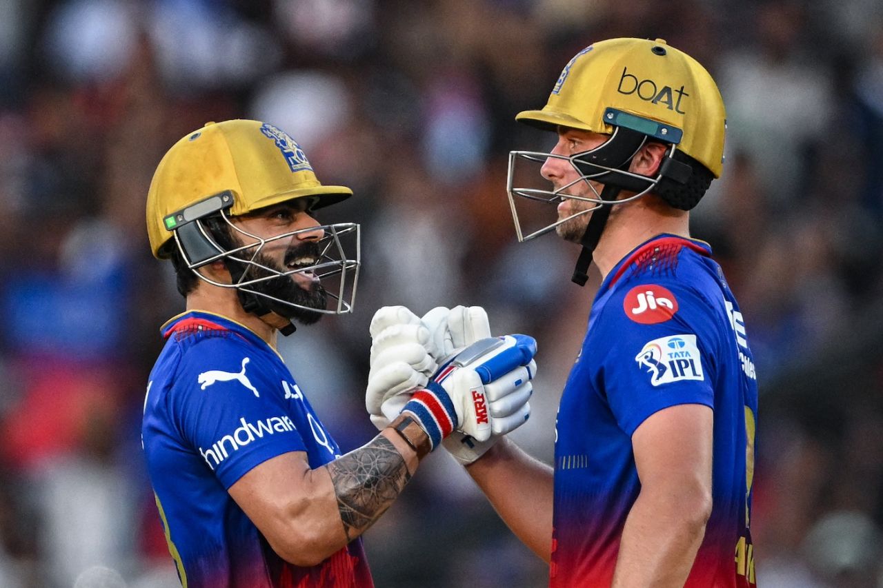 Virat Kohli and Will Jacks finished things off with 24 balls to spare, Gujarat Titans vs Royal Challengers Bengaluru, IPL 2024, Ahmedabad, April 28, 2024
