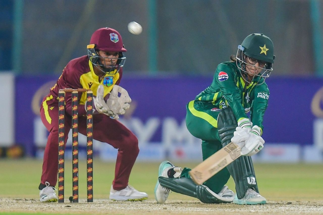 Muneeba Ali held Pakistan's top order together, Pakistan vs West Indies, 2nd Women's T20I, Karachi, April 28, 2024
