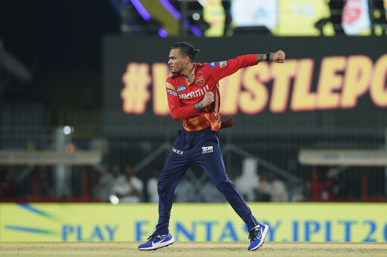 Rahul Chahar went for just three runs and took a wicket in the 19th over, Chennai Super Kings vs Punjab Kings, IPL 2024, Chennai, May 1, 2024