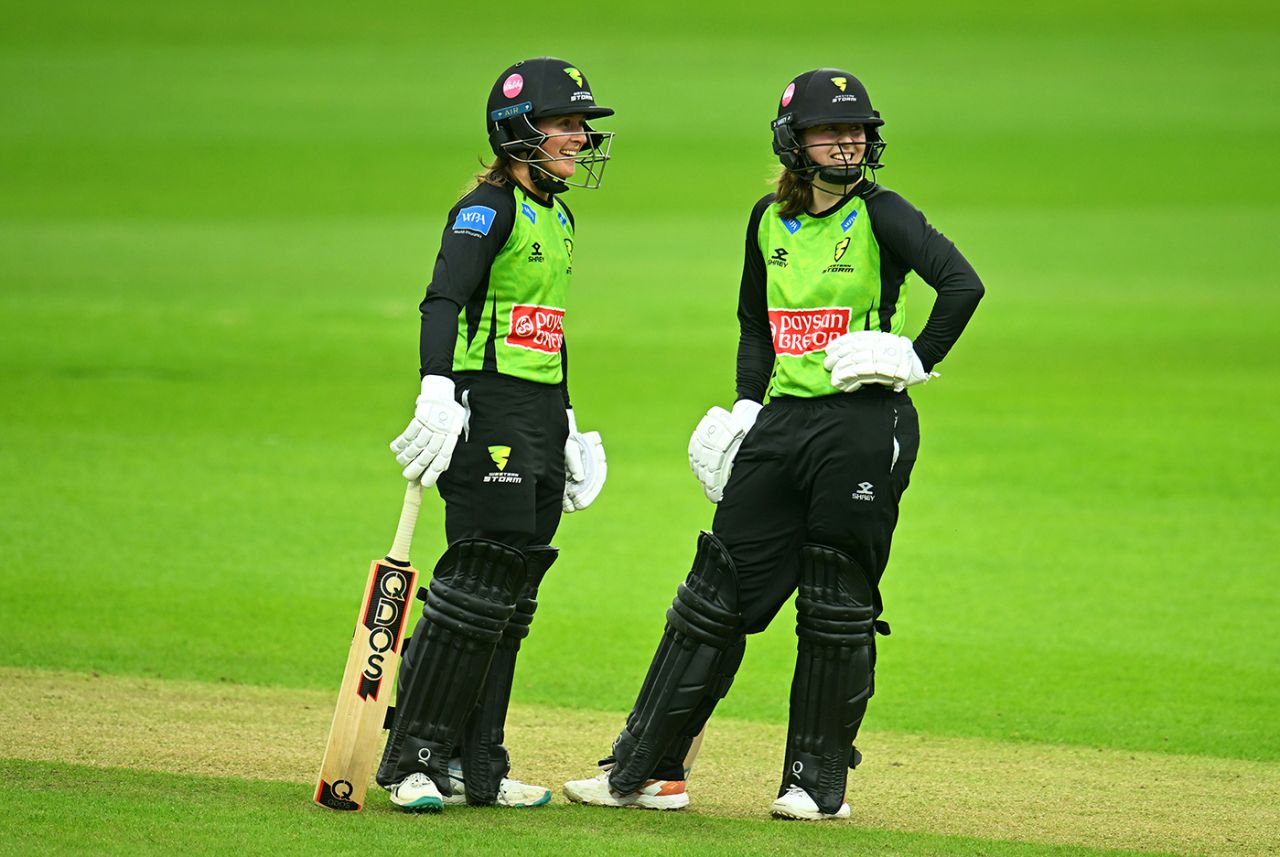 Sophie Luff and Fran Wilson put on 131 runs together, Western Storm vs South East Stars, Rachael Heyhoe Flint Trophy, Taunton, May 01, 2024