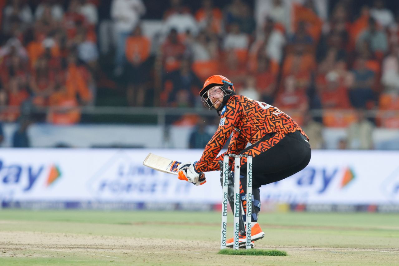 Heinrich Klaasen put the finishing touches on SRH's innings with 42 not out off 19, Sunrisers Hyderabad vs Rajasthan Royals, IPL 2024, Hyderabad, May 2, 2024