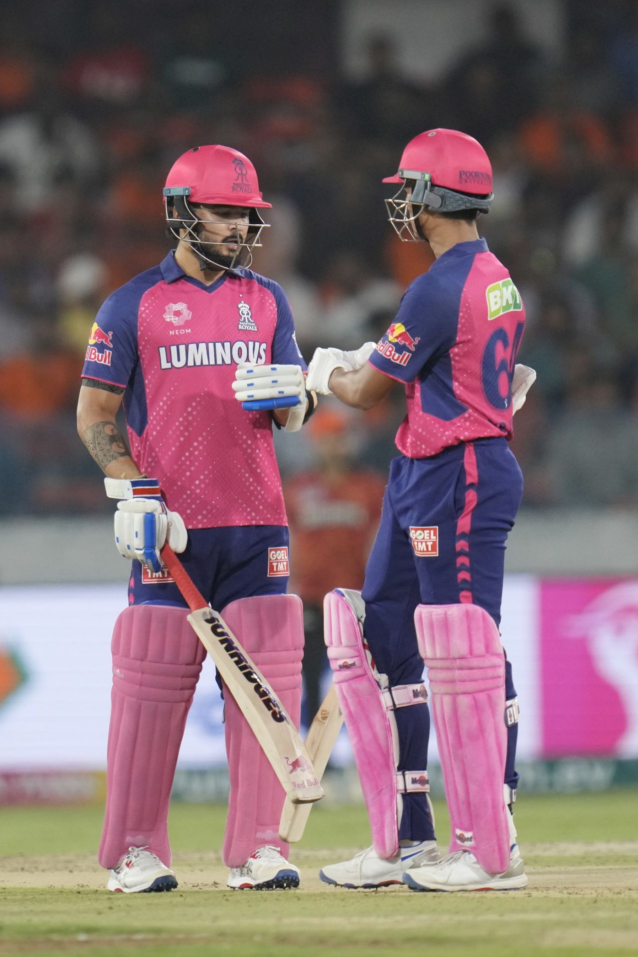 Two young Indian batters - Riyan Parag and Yashasvi Jaiswal - dominated the middle overs for Royals, Sunrisers Hyderabad vs Rajasthan Royals, IPL 2024, Hyderabad, May 2, 2024
