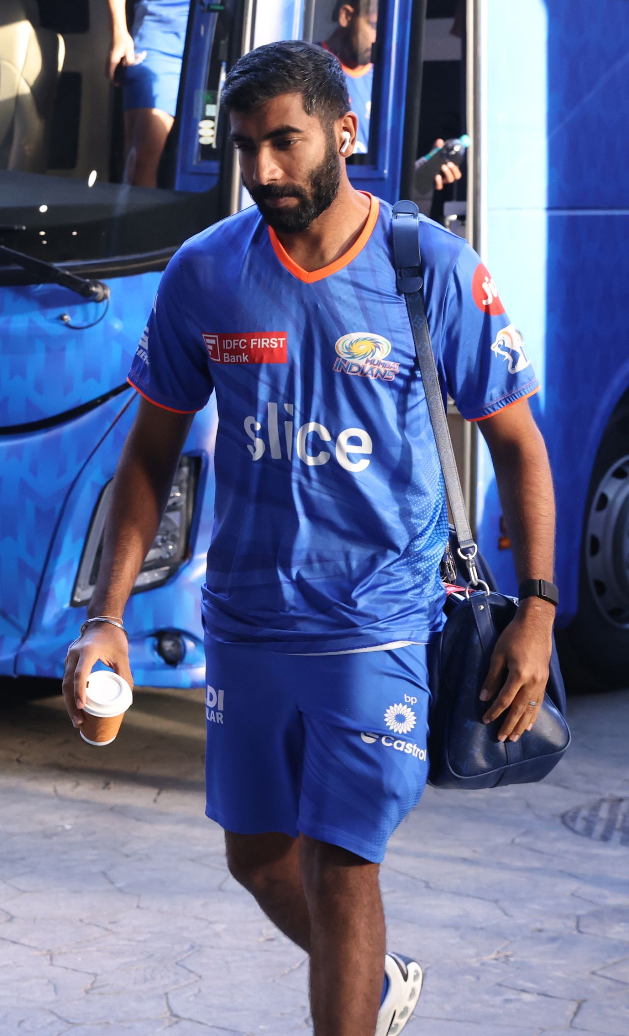 Jasprit Bumrah, with the world - the Mumbai Indians bowling at least - on his shoulders, Mumbai Indians vs Kolkata Knight Riders, IPL 2024, Mumbai, May 3, 2024