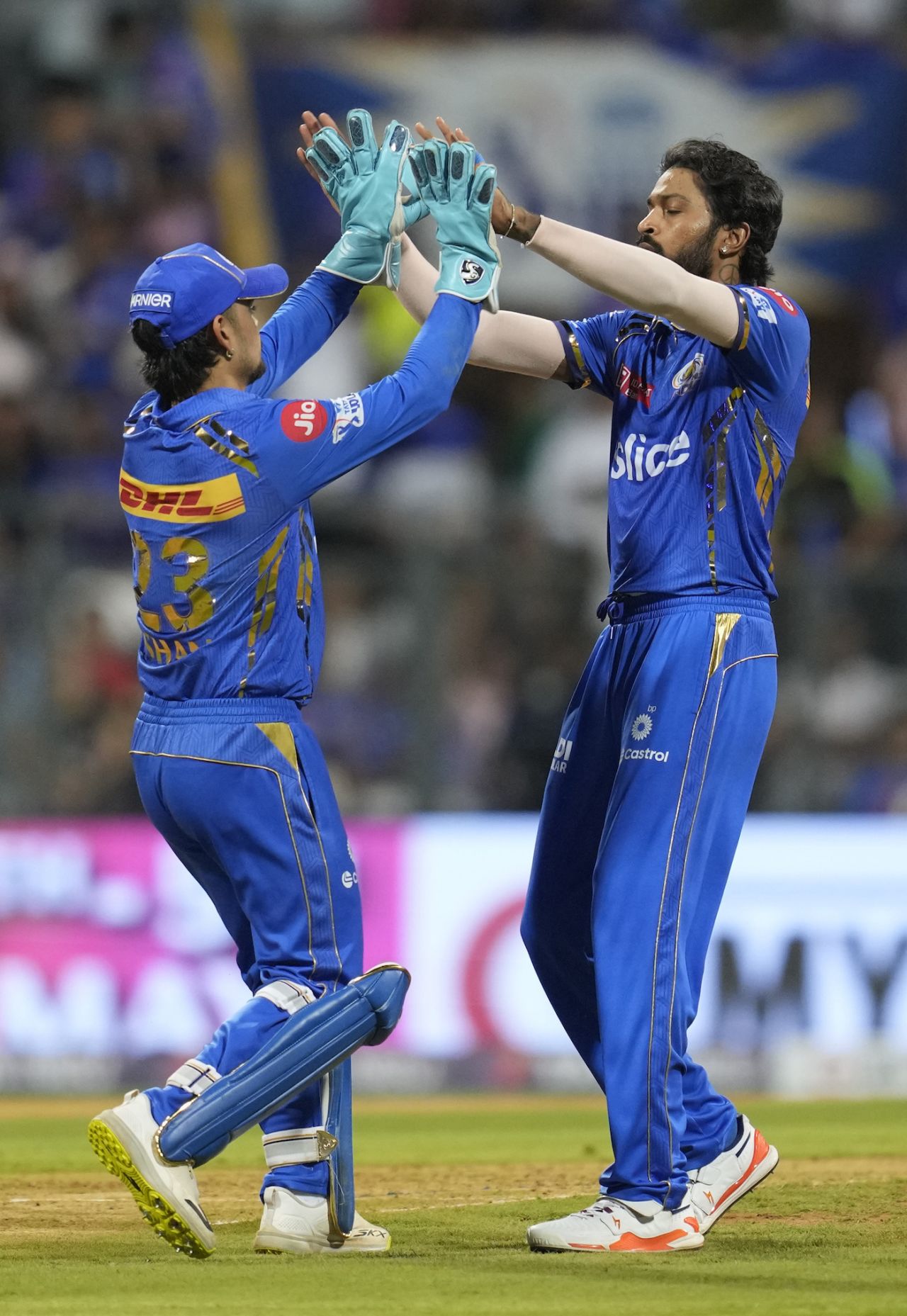 Hardik Pandya struck in the powerplay too, Mumbai Indians vs Kolkata Knight Riders, IPL 2024, Mumbai, May 3, 2024