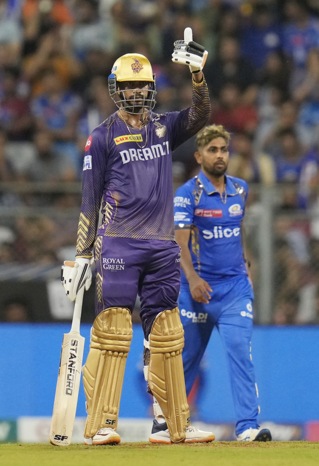 Venkatesh Iyer brought up a battling half-century, Mumbai Indians vs Kolkata Knight Riders, IPL 2024, Mumbai, May 3, 2024
