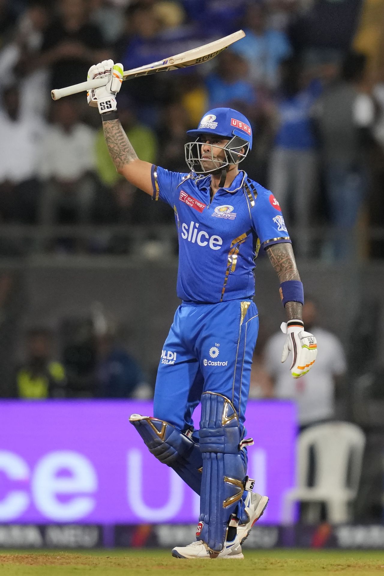 Suryakumar Yadav brought up a 30-ball half-century, Mumbai Indians vs Kolkata Knight Riders, IPL 2024, Mumbai, May 3, 2024 