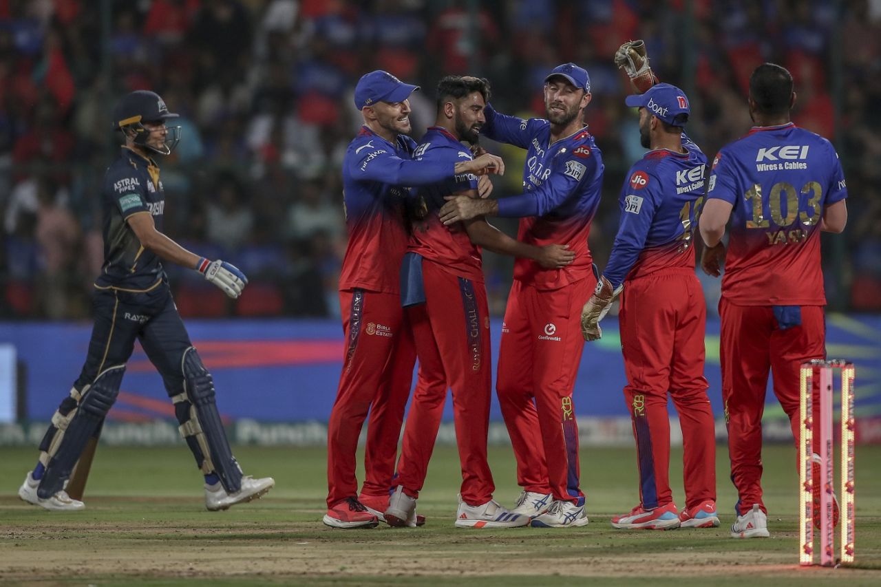 RCB were all over Shubman Gill and Gujarat Titans in the first six overs, Royal Challengers Bengaluru vs Gujarat Titans, IPL 2024, Bengaluru, May 4, 2024