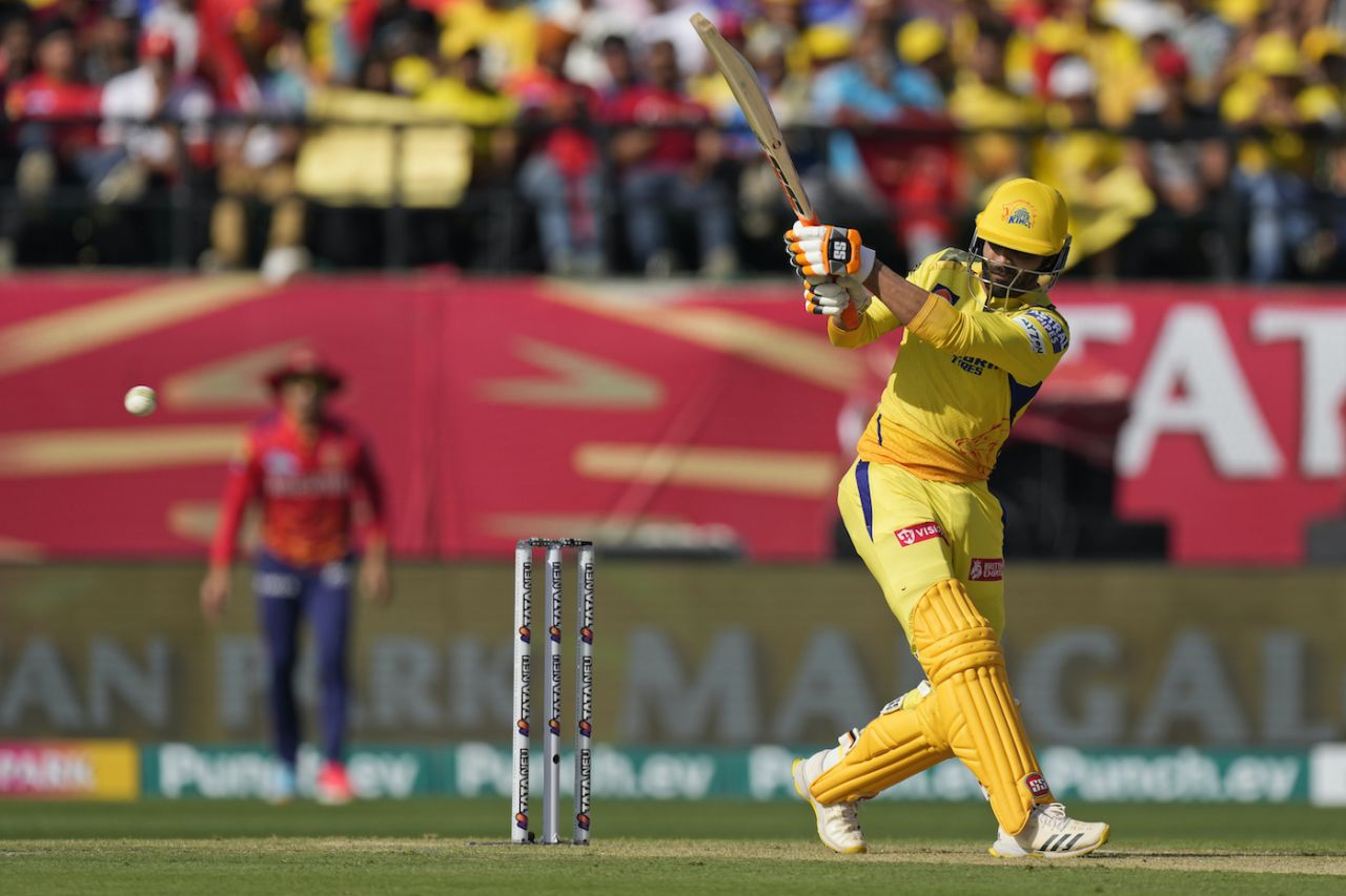 Ravindra Jadeja came in to bat in the ninth over, Punjab Kings vs Chennai Super Kings, IPL 2024, Dharamsala, May 5, 2024