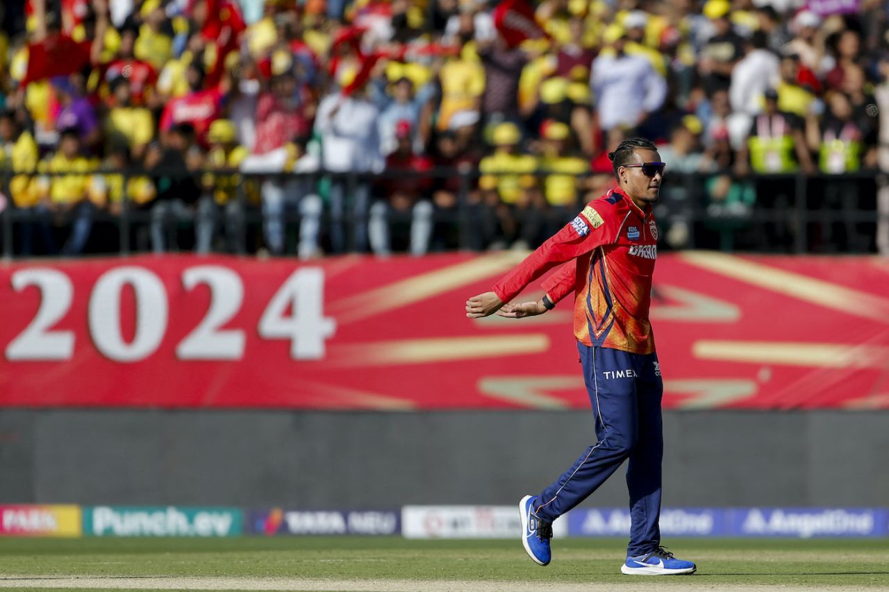 Rahul Chahar took 3 for 23 off his four overs, Punjab Kings vs Chennai Super Kings, IPL 2024, Dharamsala, May 5, 2024