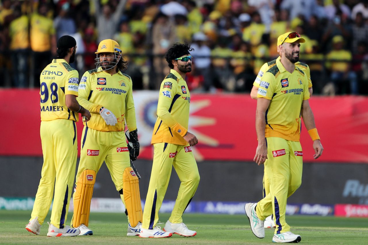 Ravindra Jadeja's spell included a three-for, nine dots and only one four, Punjab Kings vs Chennai Super Kings, IPL 2024, Dharamsala, May 5, 2024