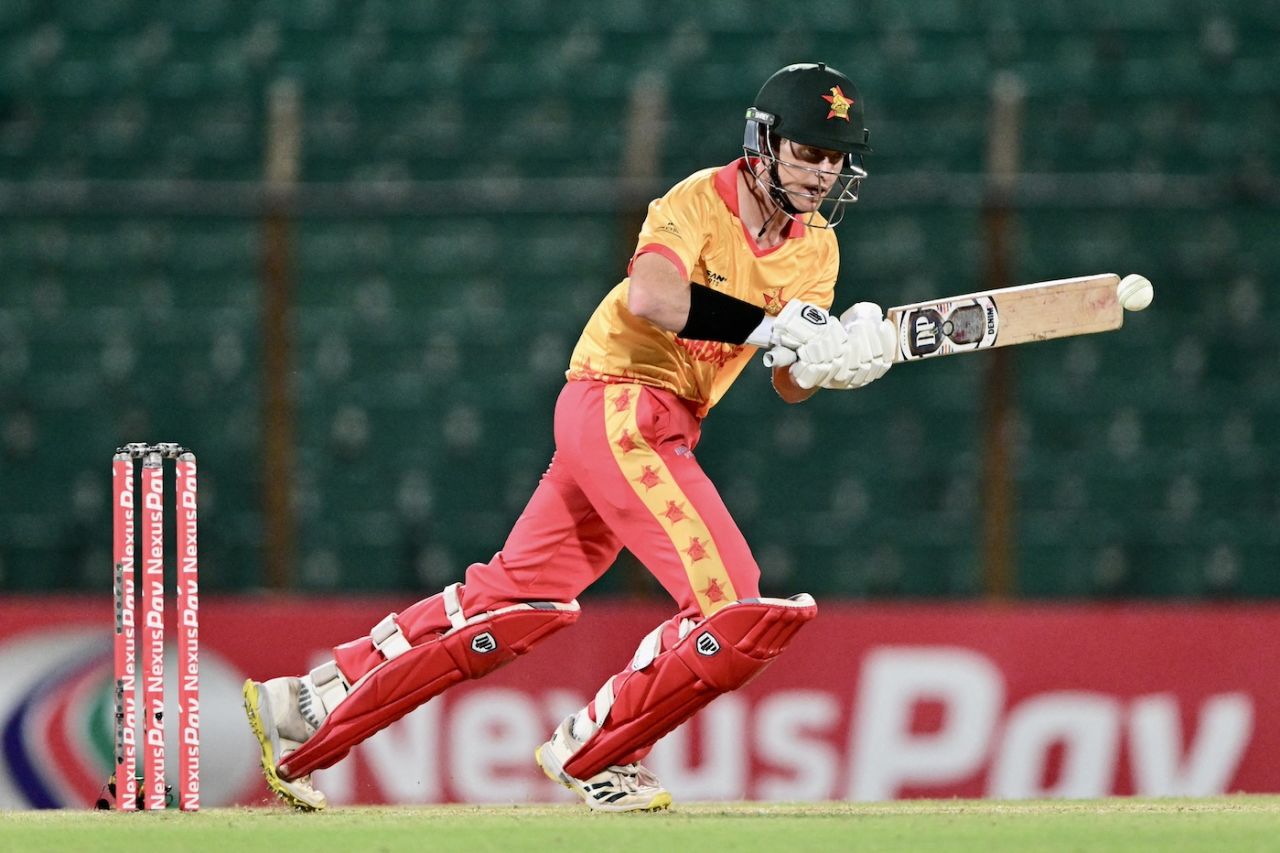 Johnathan Campbell was impressive on his debut for Zimbabwe, Bangladesh vs Zimbabwe, 2nd T20I, Chattogram, May 5, 2024