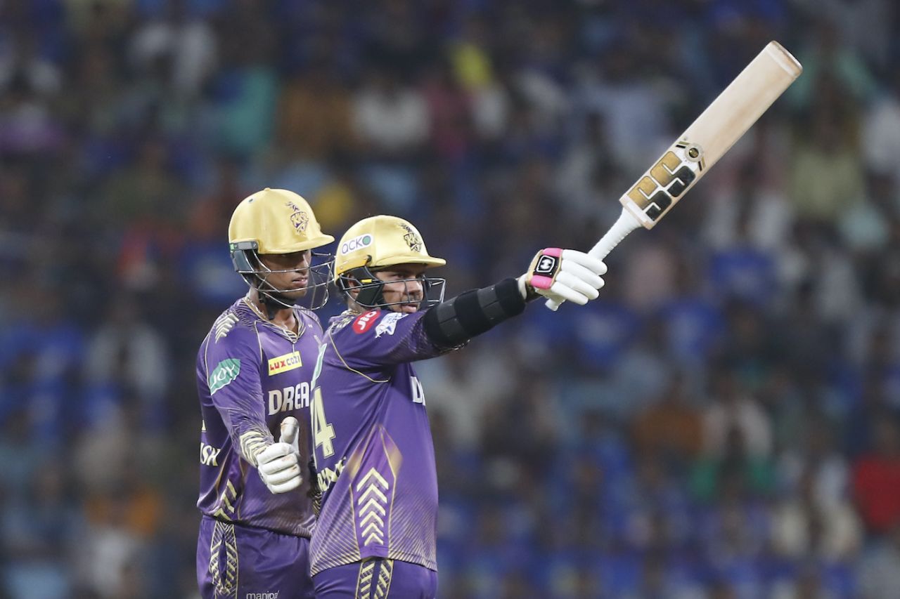 Sunil Narine brought up his fifty in 27 balls, Lucknow Super Giants vs Kolkata Knight Riders, IPL 2024, Lucknow, May 5, 2024