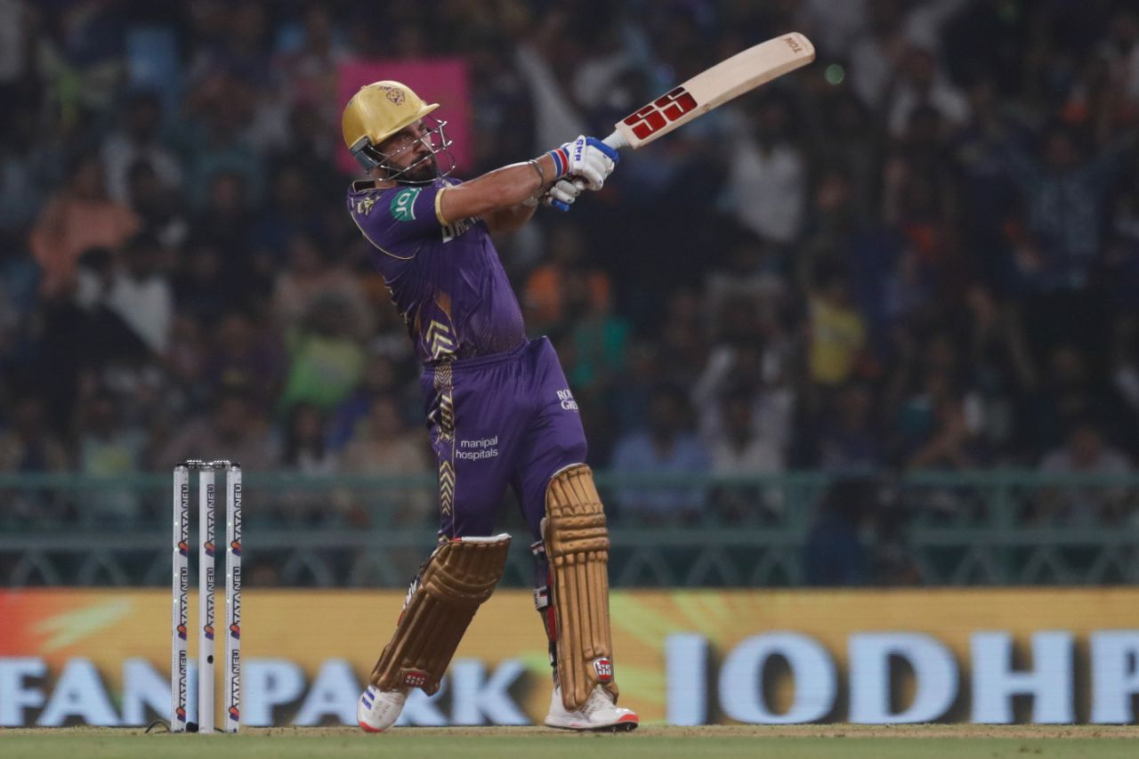 Ramandeep Singh put the finishing touches on KKR's innings with 25 off 6, Lucknow Super Giants vs Kolkata Knight Riders, IPL 2024, Lucknow, May 5, 2024
